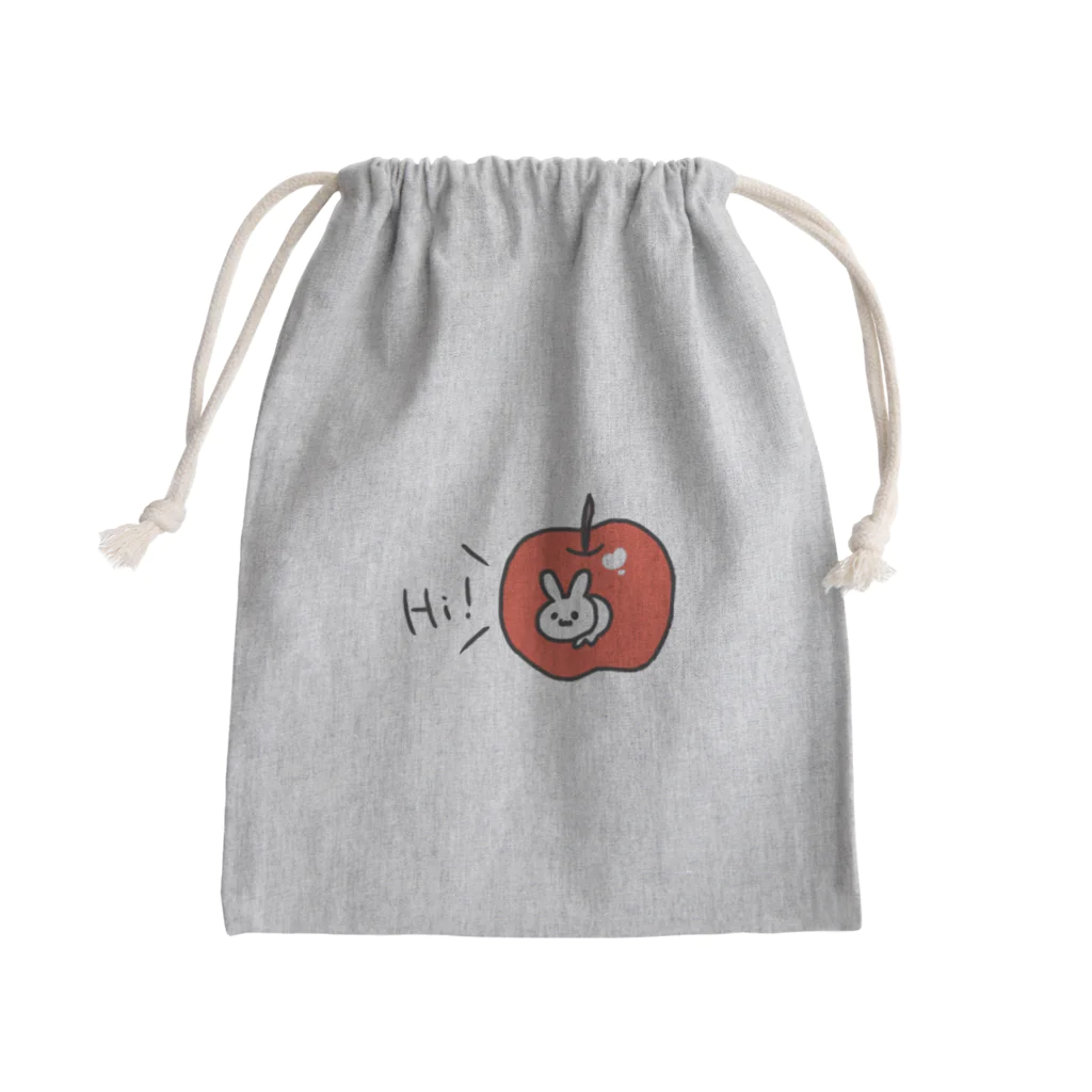 らんてぃのりんごからこんにちは Mini Drawstring Bag