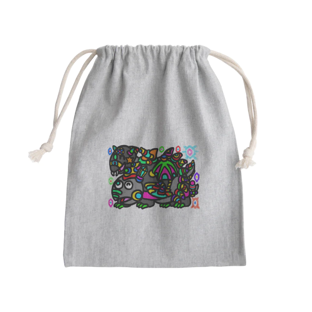 どりほぷの玄武 Mini Drawstring Bag