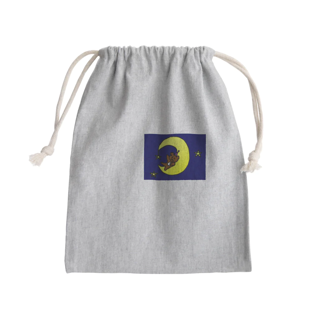 りんご飴。の月のくまさん Mini Drawstring Bag