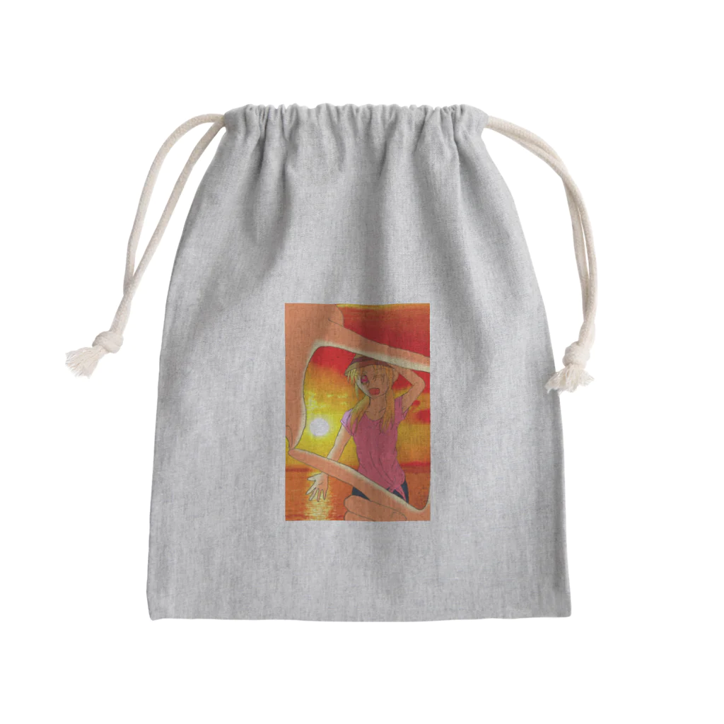 神在月ハルキの一部の夏の思い出 Mini Drawstring Bag