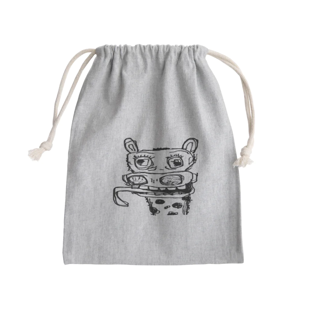 ぶりこショップの変態きりん Mini Drawstring Bag