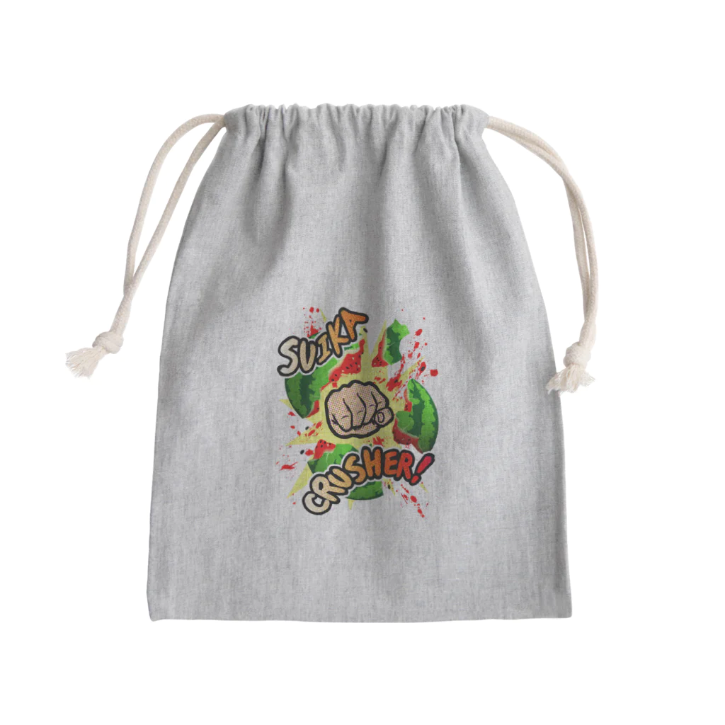 ラクガキメイトのスイカ割りを極めし者 スイカクラッシャー！改 Mini Drawstring Bag