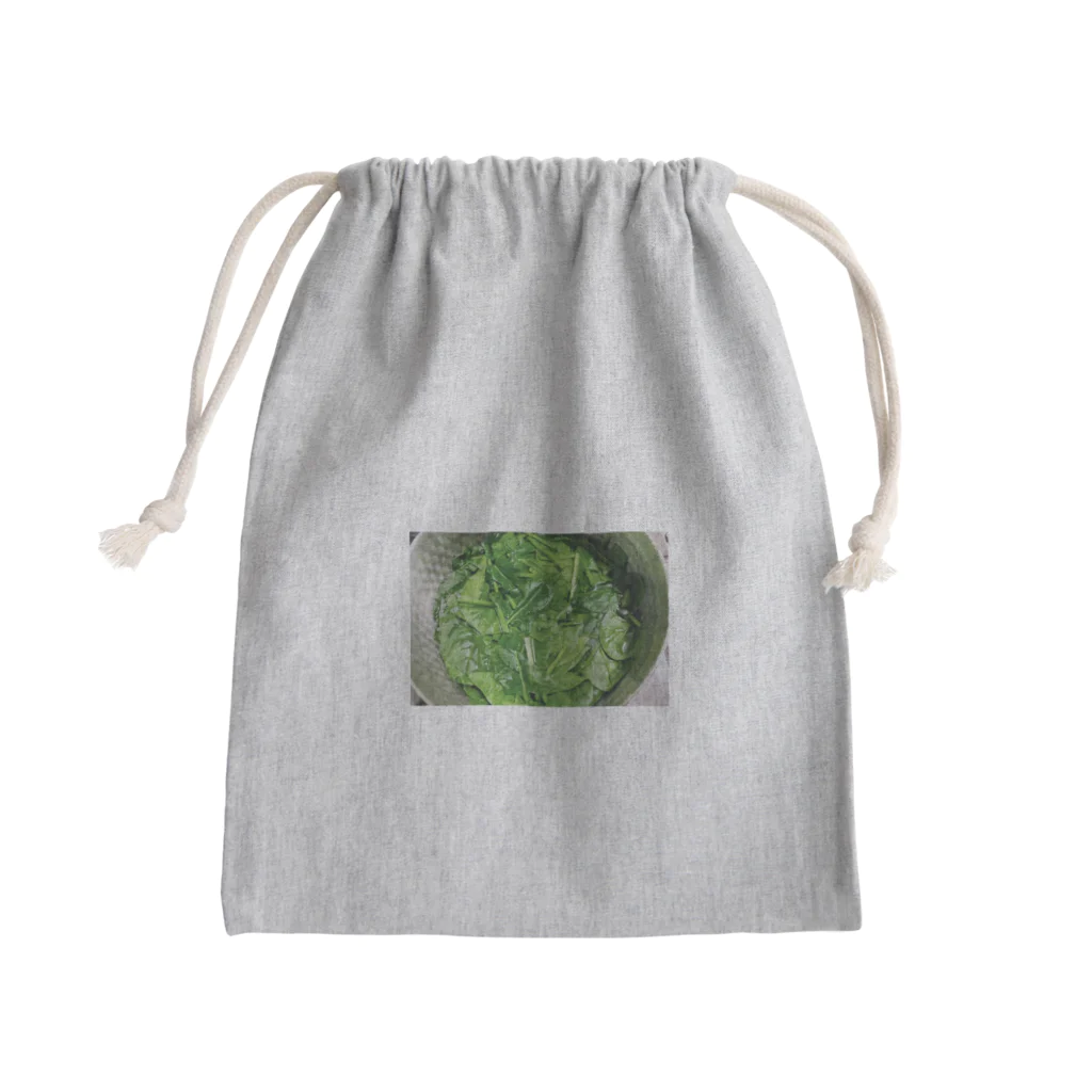 mybird_midoriの茹でられるほうれん草 Mini Drawstring Bag