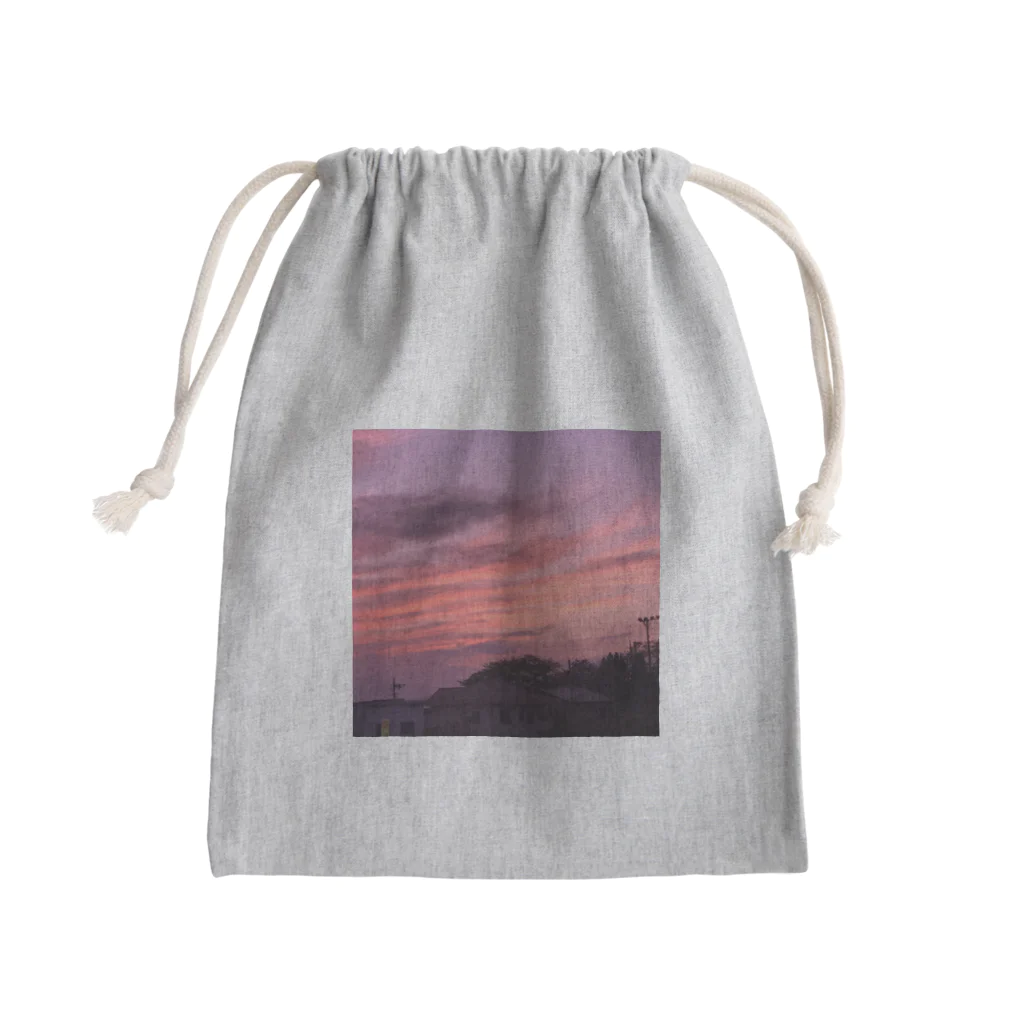 でおきしりぼ子の実験室の(コラボ)The Sunset Memory of My Sister (Photo by @Futaba_niji) Mini Drawstring Bag