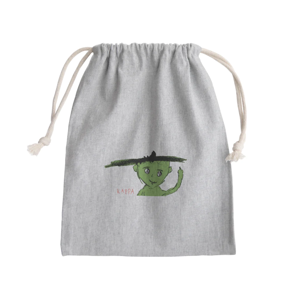 hacoaの小学2年生はーさんが描いた「KAPPA」 Mini Drawstring Bag