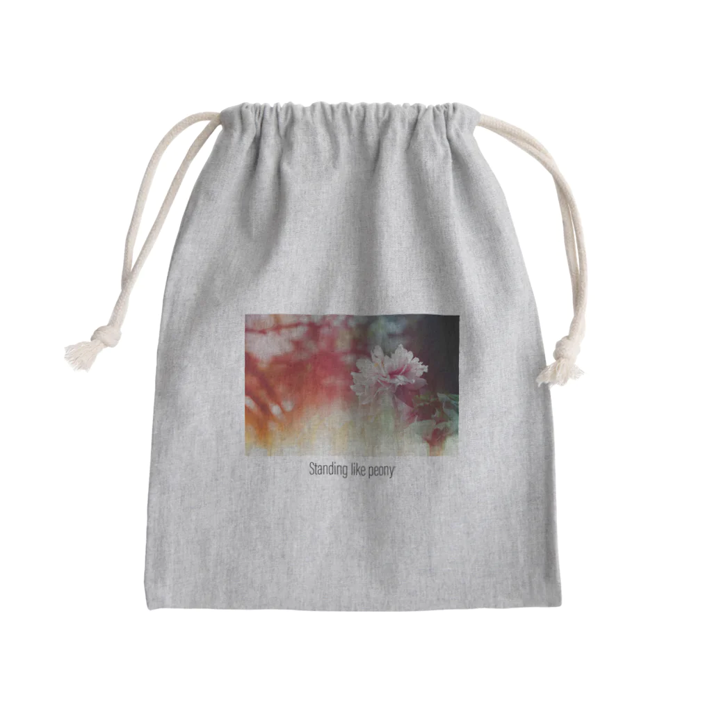 ぽとぽとショップの失敗しても失敗してない牡丹 Mini Drawstring Bag