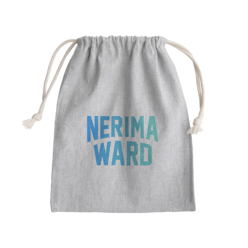 JIMOTOE Wear Local Japanの練馬区 NERIMA WARD ロゴブルー　 Mini Drawstring Bag