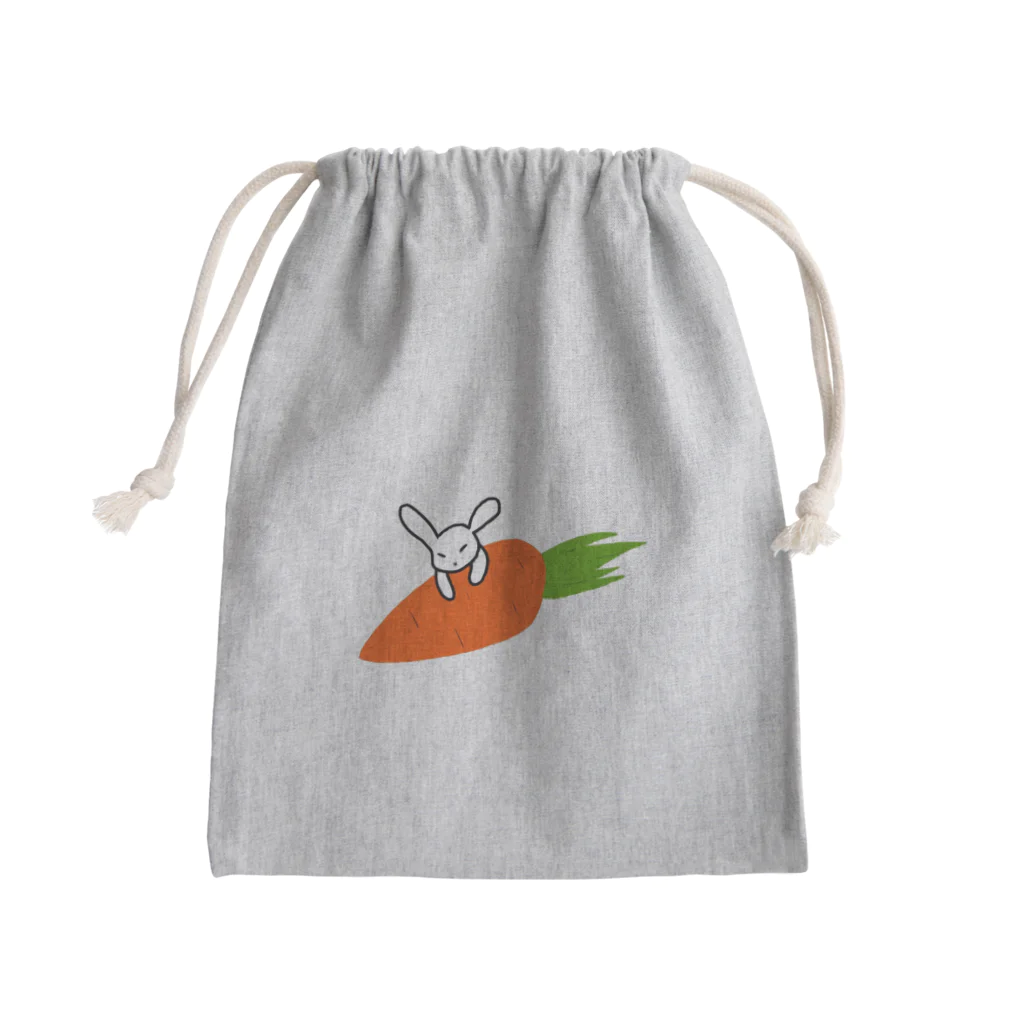 ゐつきの人参と暮らすうさ美シリーズ Mini Drawstring Bag