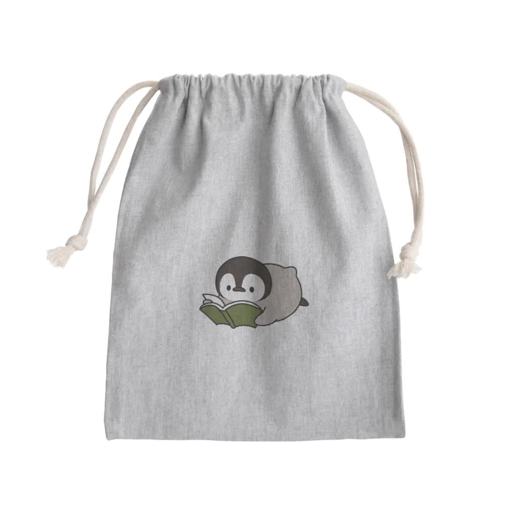 DECORのほのぼの子ペンギン / 読書ver. Mini Drawstring Bag