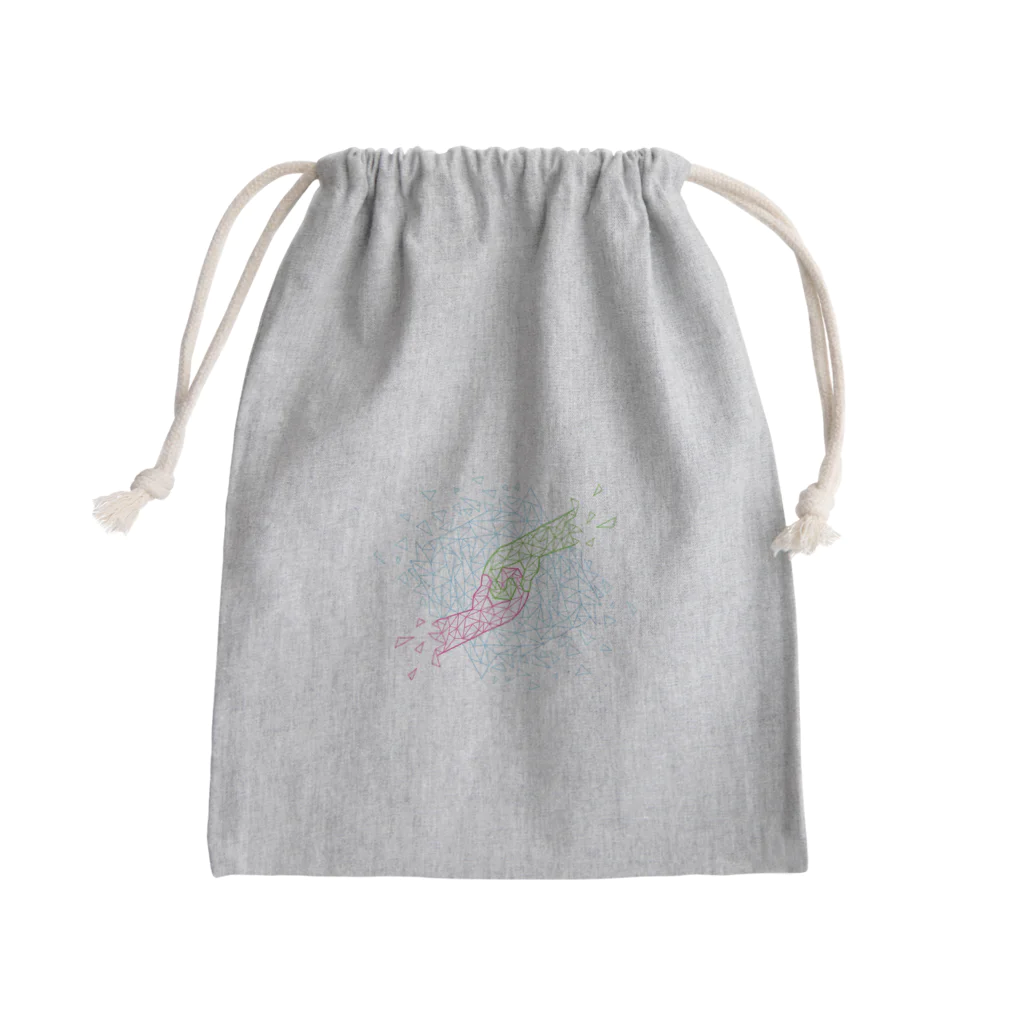 Wildflowerの手と手 Mini Drawstring Bag