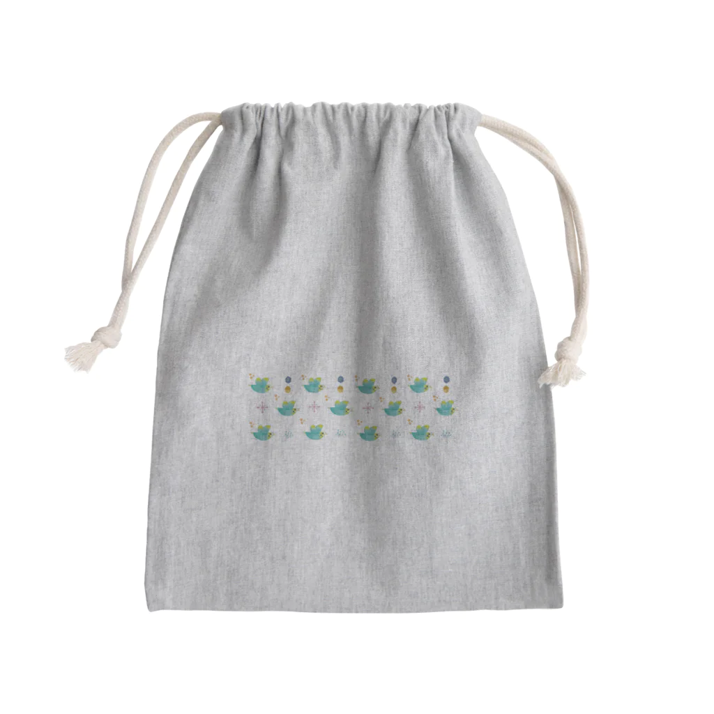 クレアプロップのセキセイインコ Mini Drawstring Bag