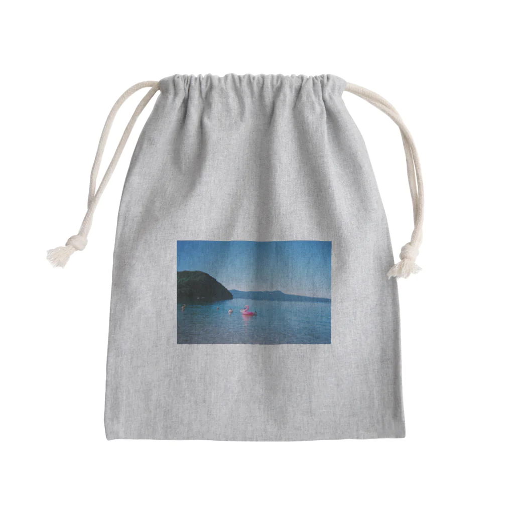 矢野の八月と海と浮輪 Mini Drawstring Bag