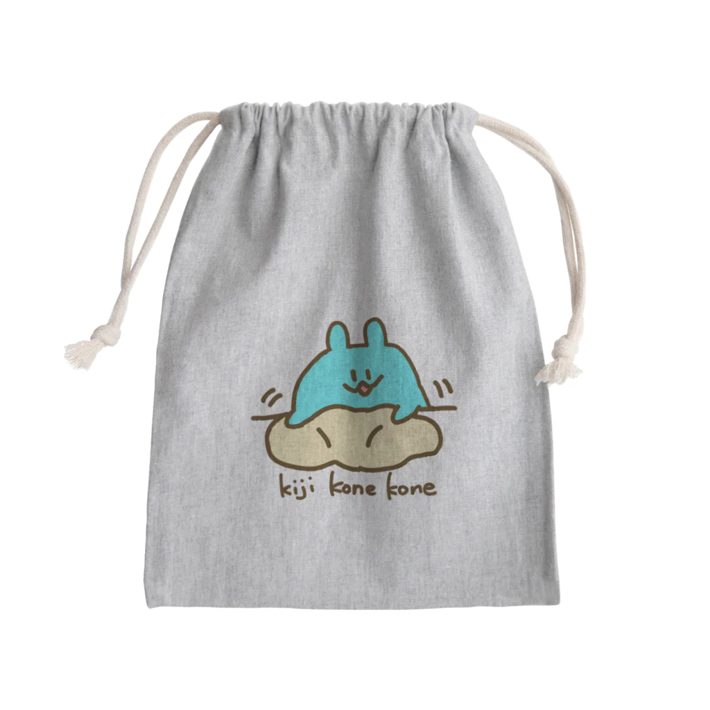 aya_usaのきじこねこねうさぎさん Mini Drawstring Bag