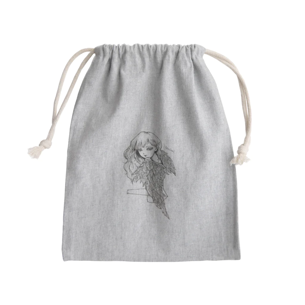 たにみと死の淵の堕天使ちゃん Mini Drawstring Bag