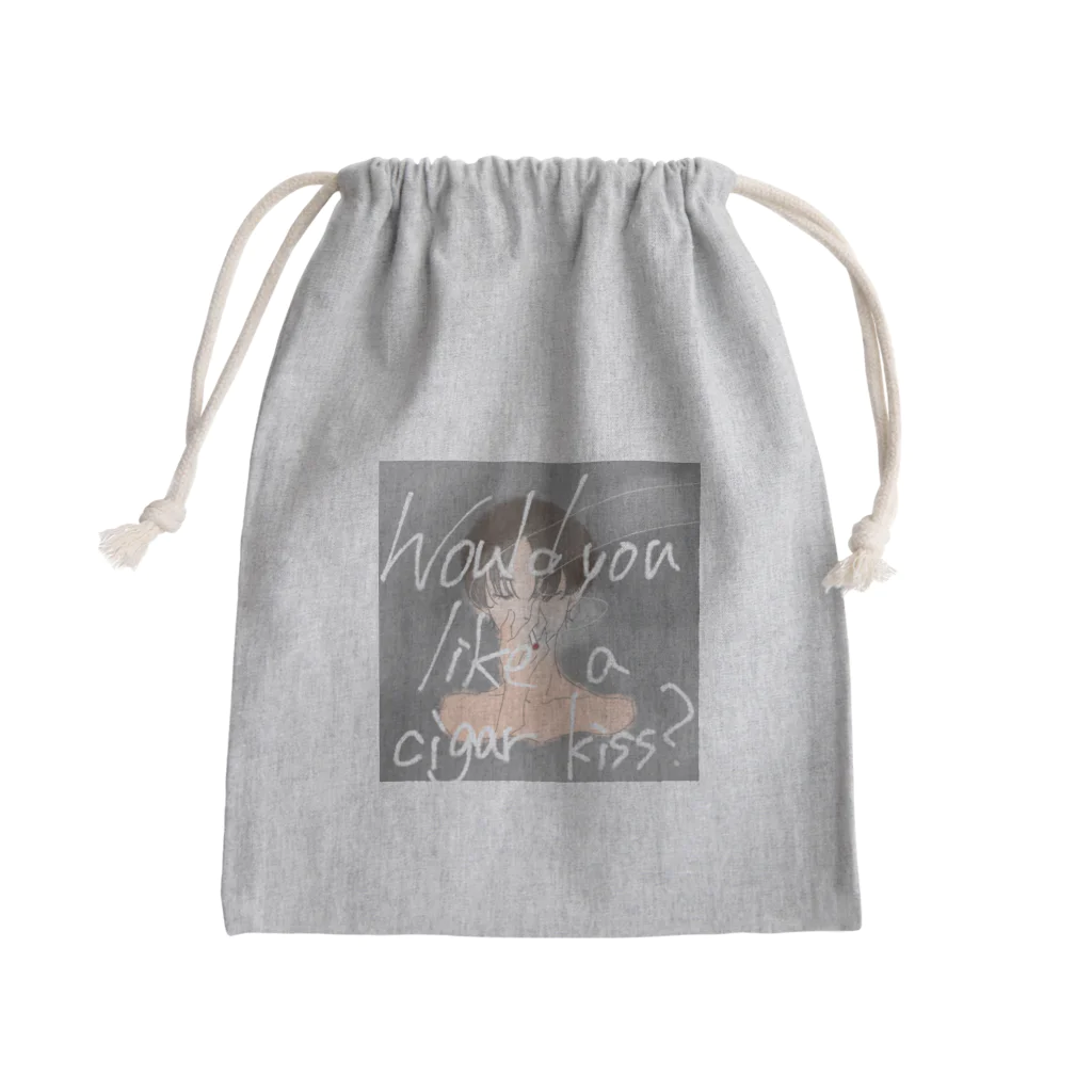 川柴子の大人なキス Mini Drawstring Bag