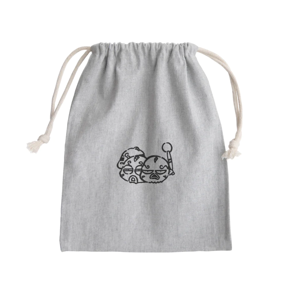 カリツォーの木魚連 Mini Drawstring Bag