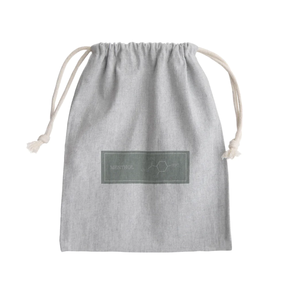 No.9 -number nine- (suzuri支店)の構造式シリーズ「めんとーる」 Mini Drawstring Bag