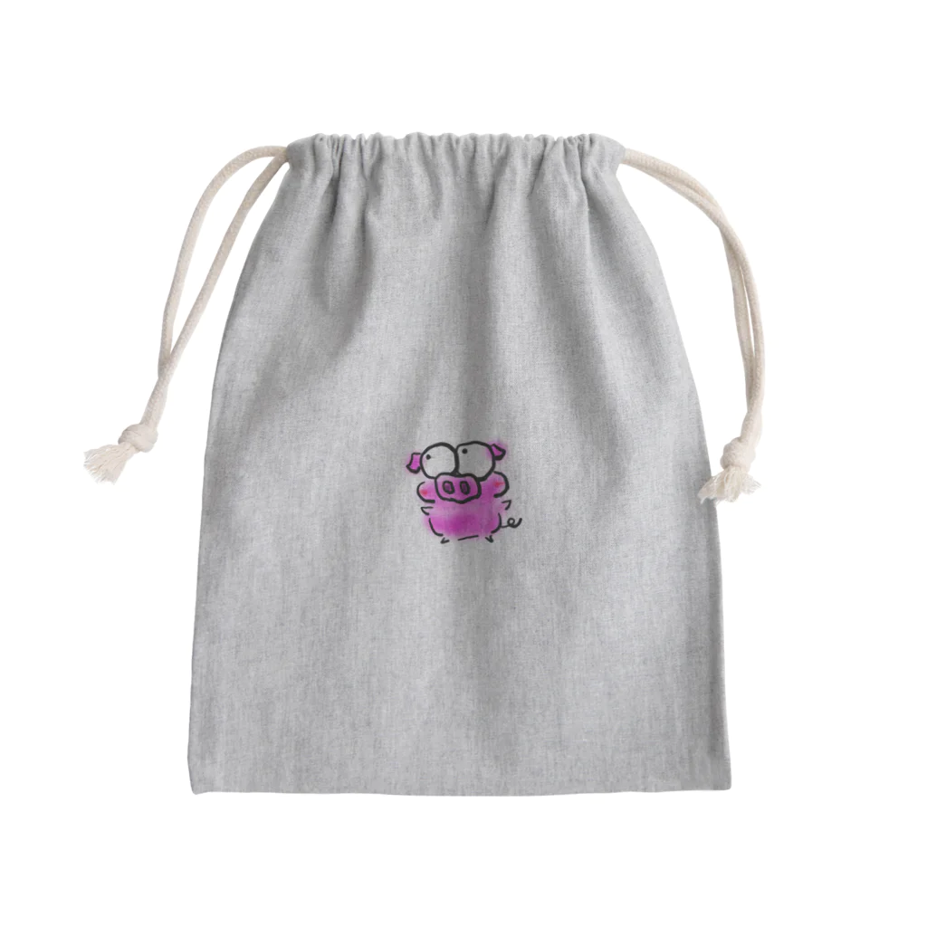 りさポンショップのブヒ君 Mini Drawstring Bag