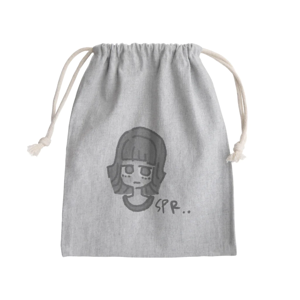 sprinkler_4110の灰色ちゃん Mini Drawstring Bag