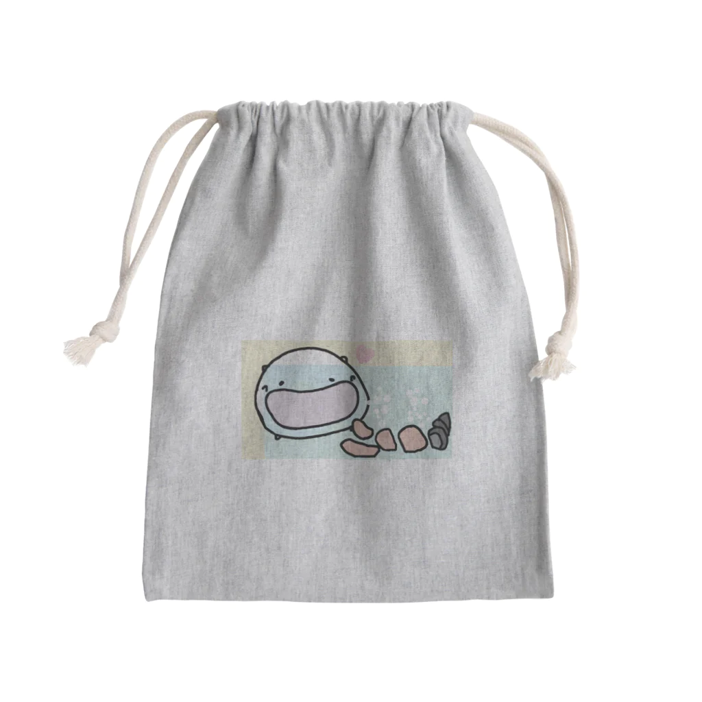 ダイナマイト87ねこ大商会の水槽でからあげとタニシを飼うねこです Mini Drawstring Bag