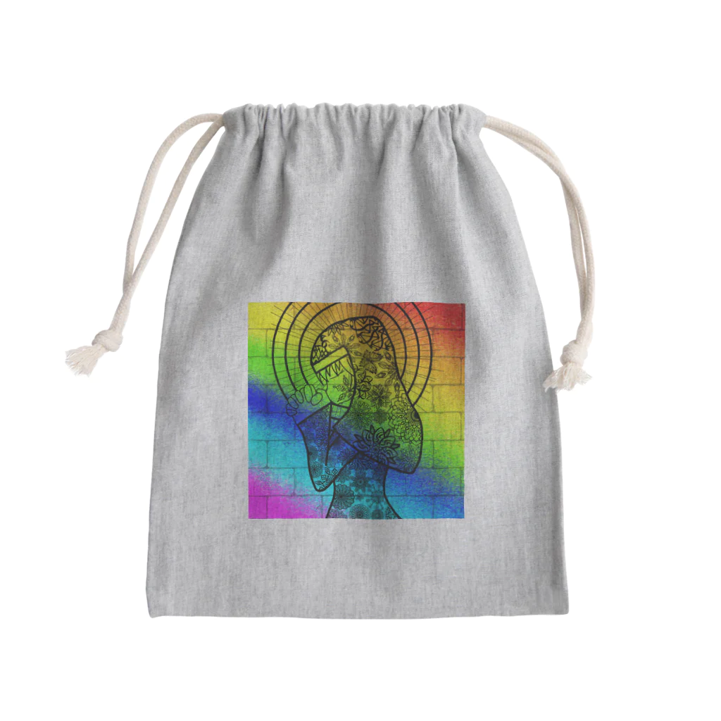 天獄堂のSisterOfFlower_Mellow Mini Drawstring Bag