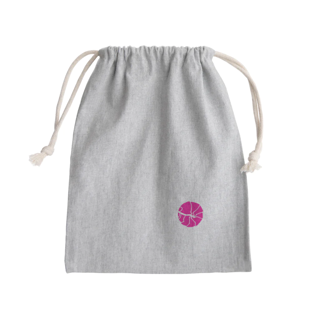 しんぷる好き屋のピンクのダンゴムシ　グッズ Mini Drawstring Bag