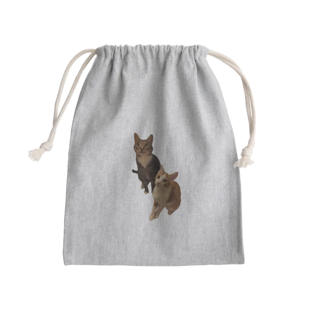 Sukochatoraのトラ猫兄弟 Mini Drawstring Bag