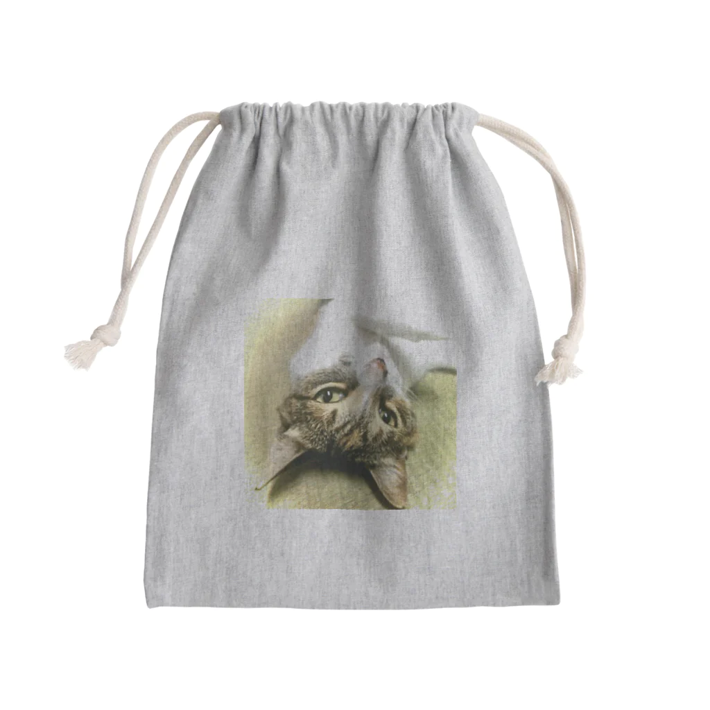 猫しゃちょうのミッチェル一家のチビちゃんin沖縄 Mini Drawstring Bag