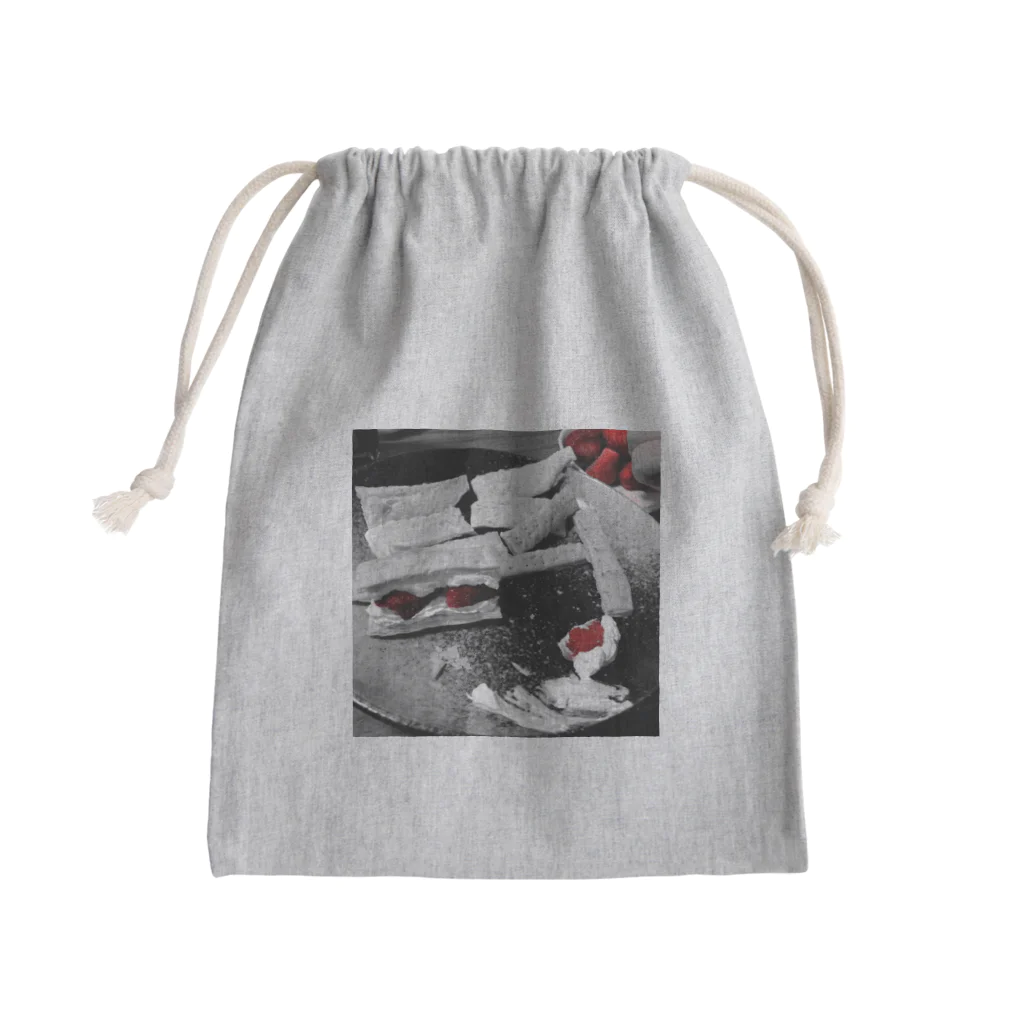 nikuiineの苺のミルフィーユ Mini Drawstring Bag