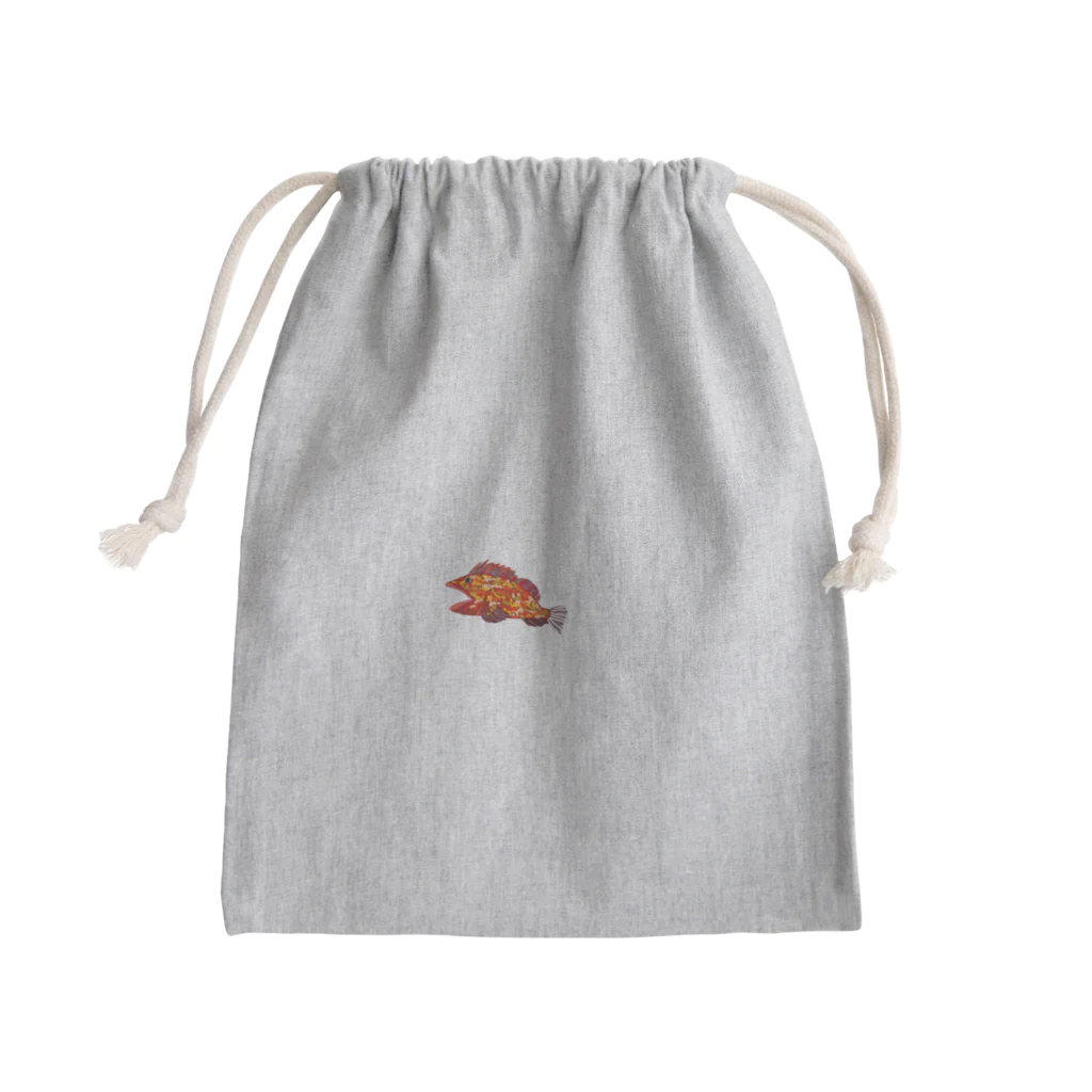 mamomamaのサカナ　さかな　がらかぶ　かさご Mini Drawstring Bag
