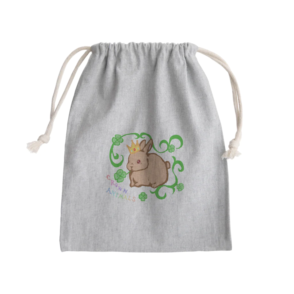 MilCraftのCROWNANIMALSーうさぎー Mini Drawstring Bag