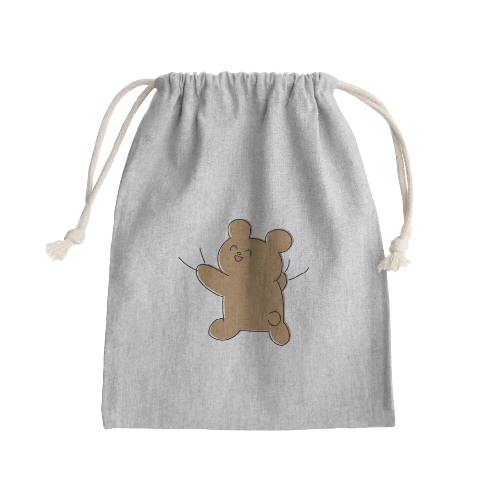 MIXERの一緒にいたいクマ Mini Drawstring Bag