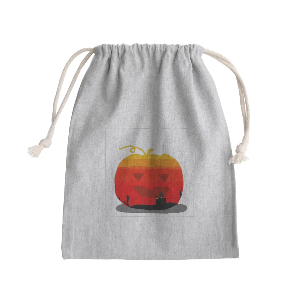 MIKURAのカボチャ夕映え Mini Drawstring Bag