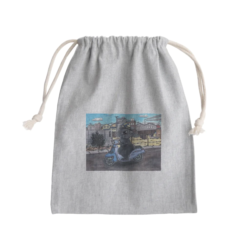 智子・クラッシャーバンバン・大矢のラビットスクーター Mini Drawstring Bag