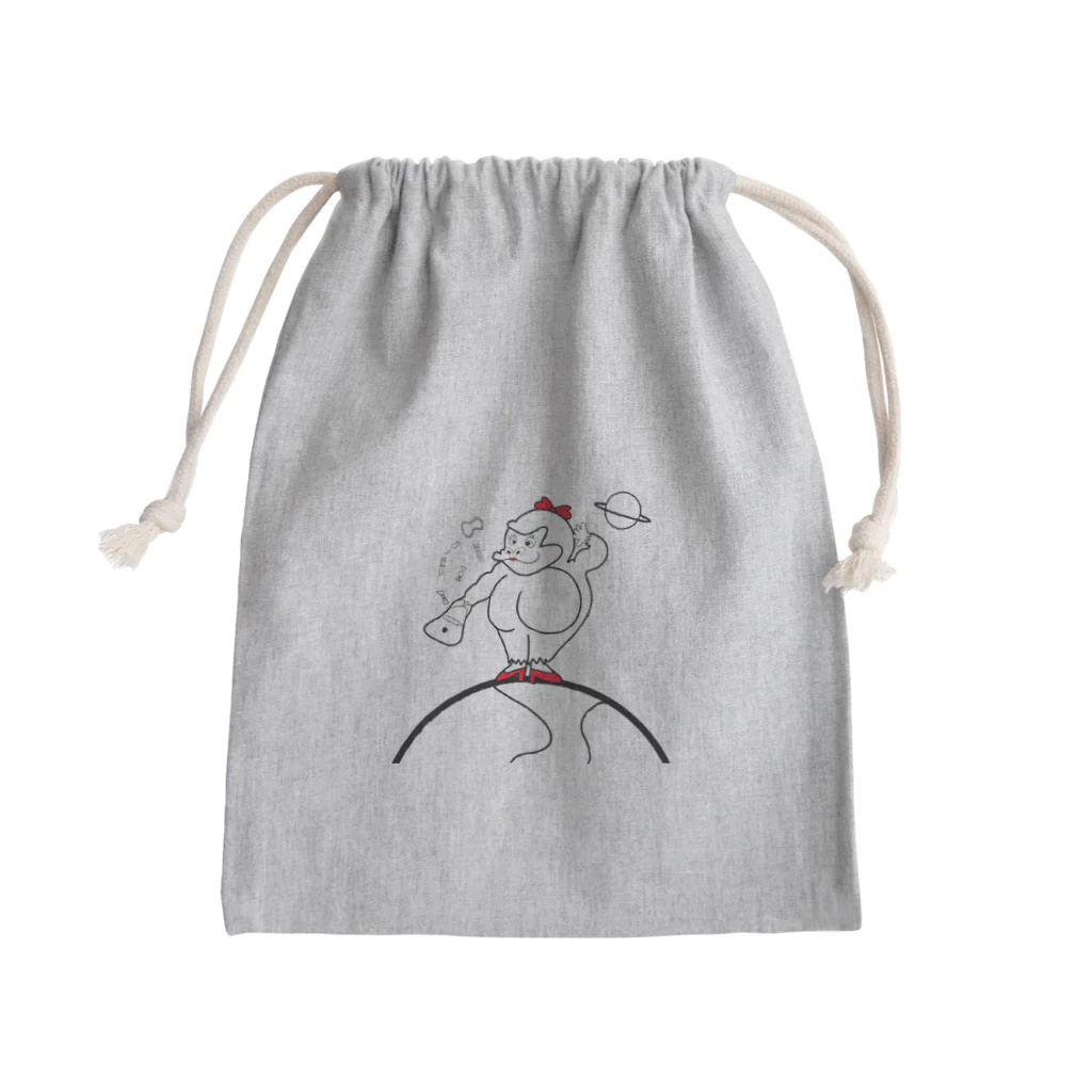 from Aのスーパーモデルゴリちゃん。 Mini Drawstring Bag