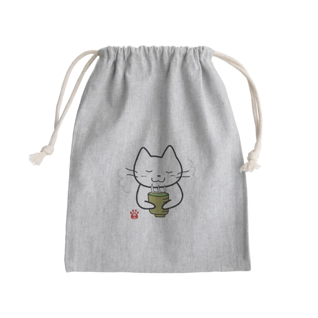 satoharuのいっぷく Mini Drawstring Bag