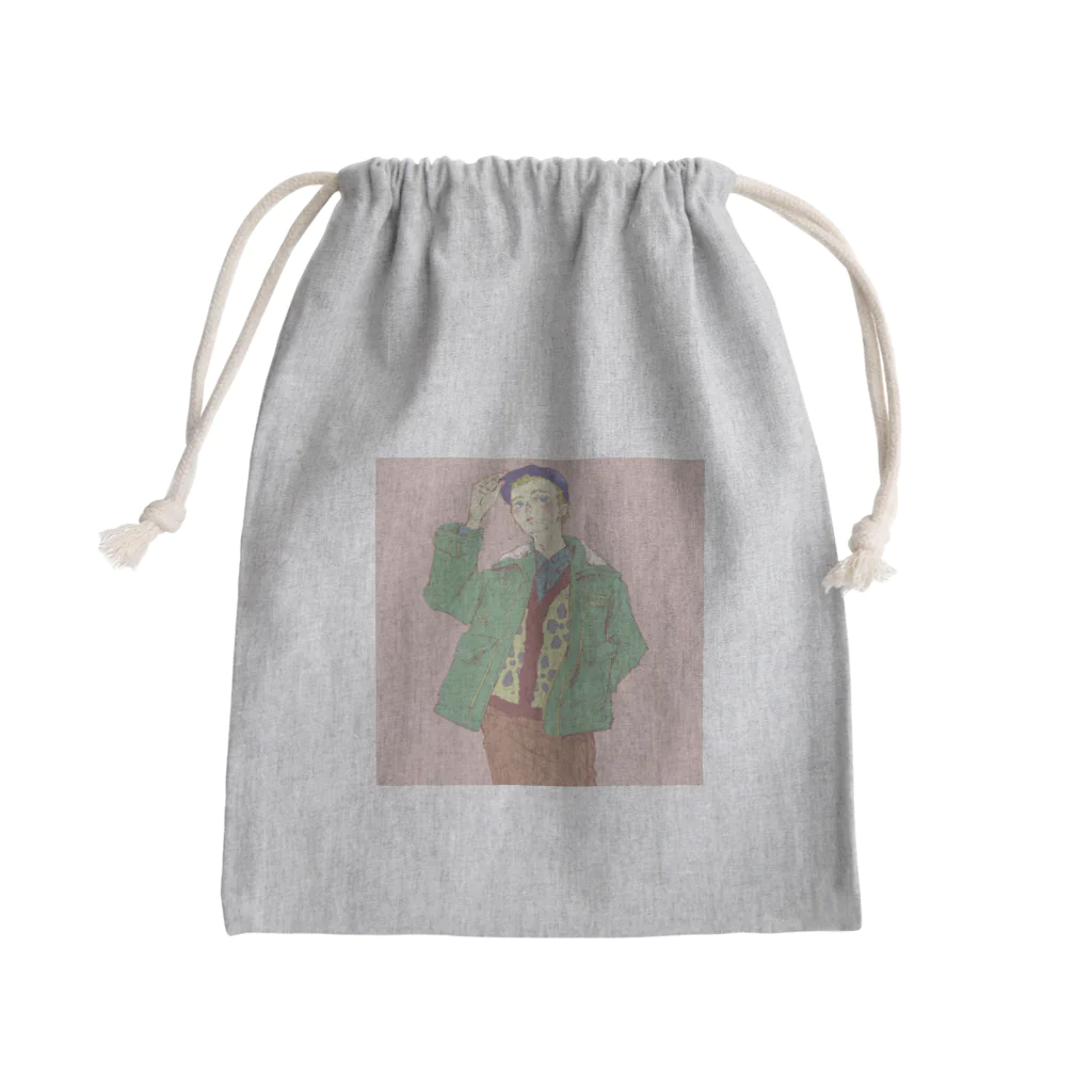 tanu_u's shopのあの日の女の子 Mini Drawstring Bag