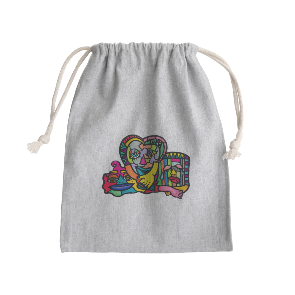 ac0artの33333 Mini Drawstring Bag