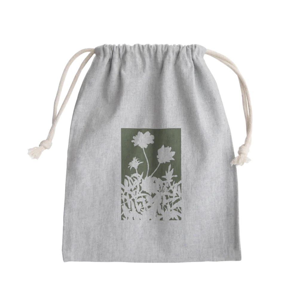 気ままに創作　よろず堂の花咲く小径④みどり Mini Drawstring Bag