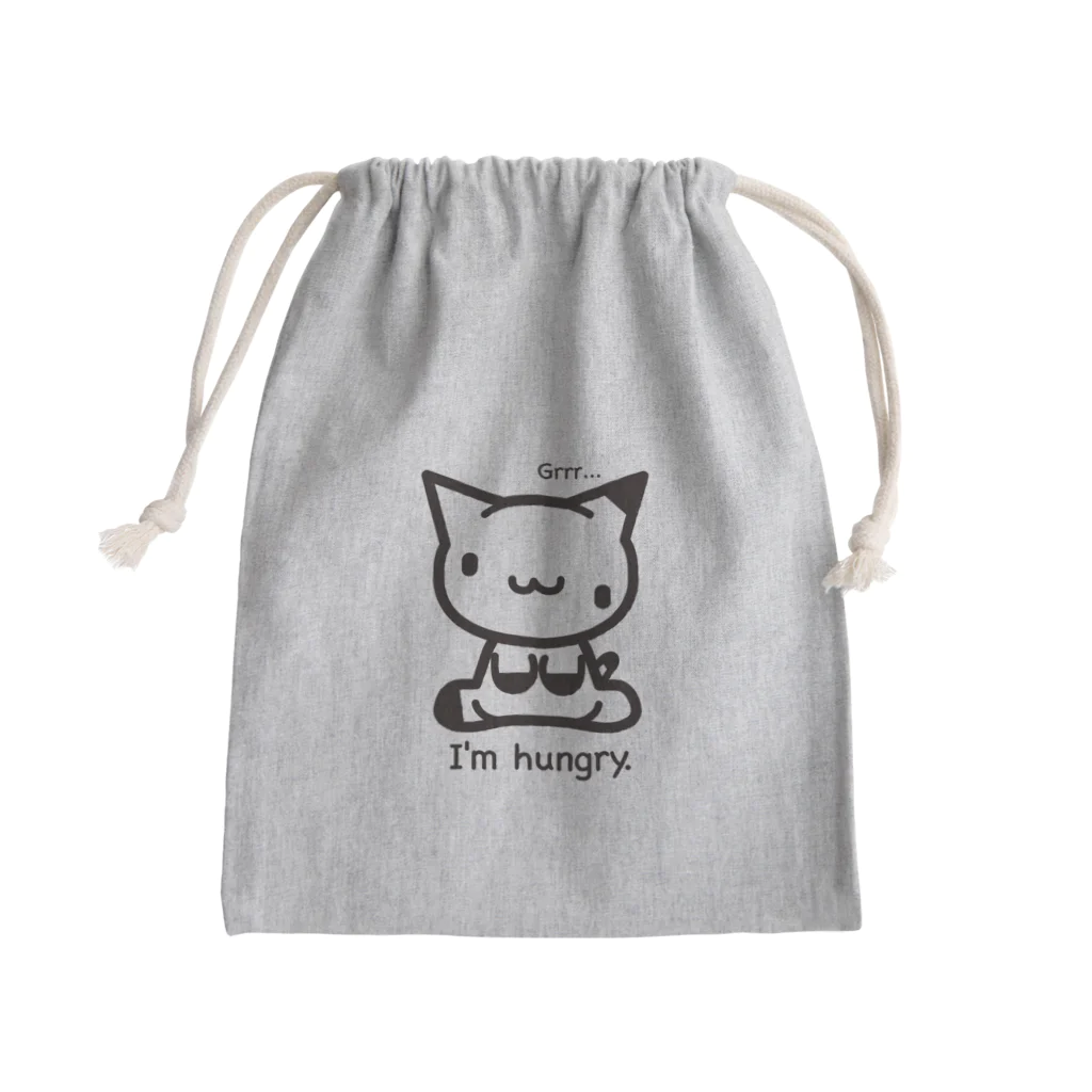 ザクロアメのお腹すいたみょごご Mini Drawstring Bag