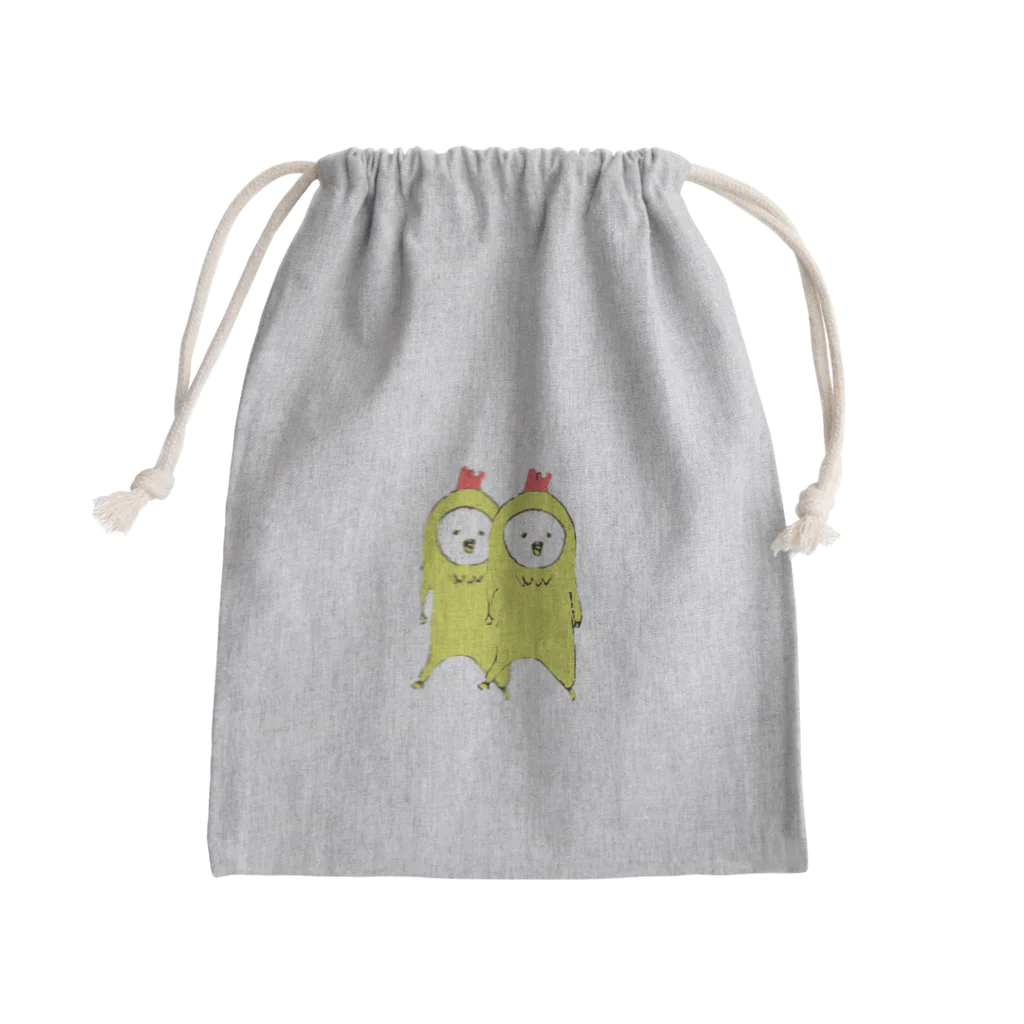 ヘッヂハッグベッドルーム。のエビフー Mini Drawstring Bag