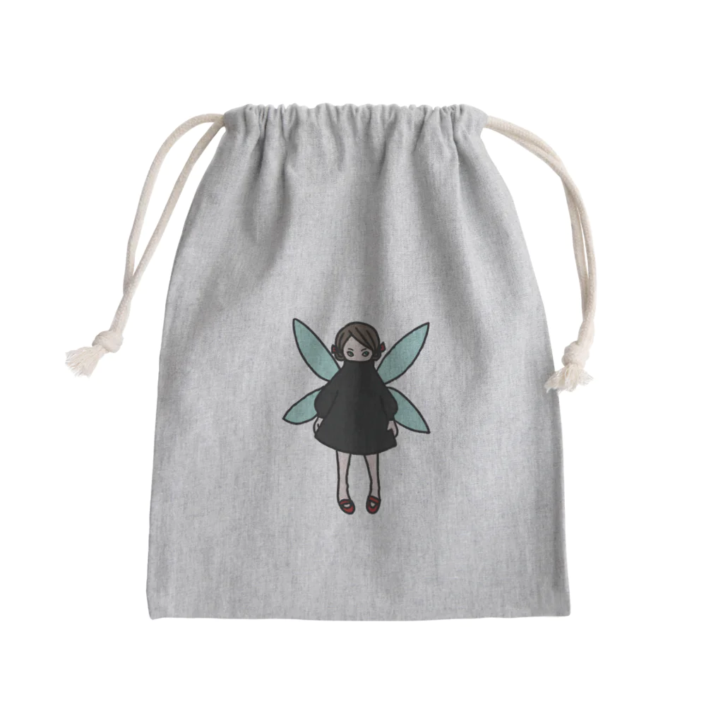 ポキポキぽっきーのアンティーク風フェアリー Mini Drawstring Bag