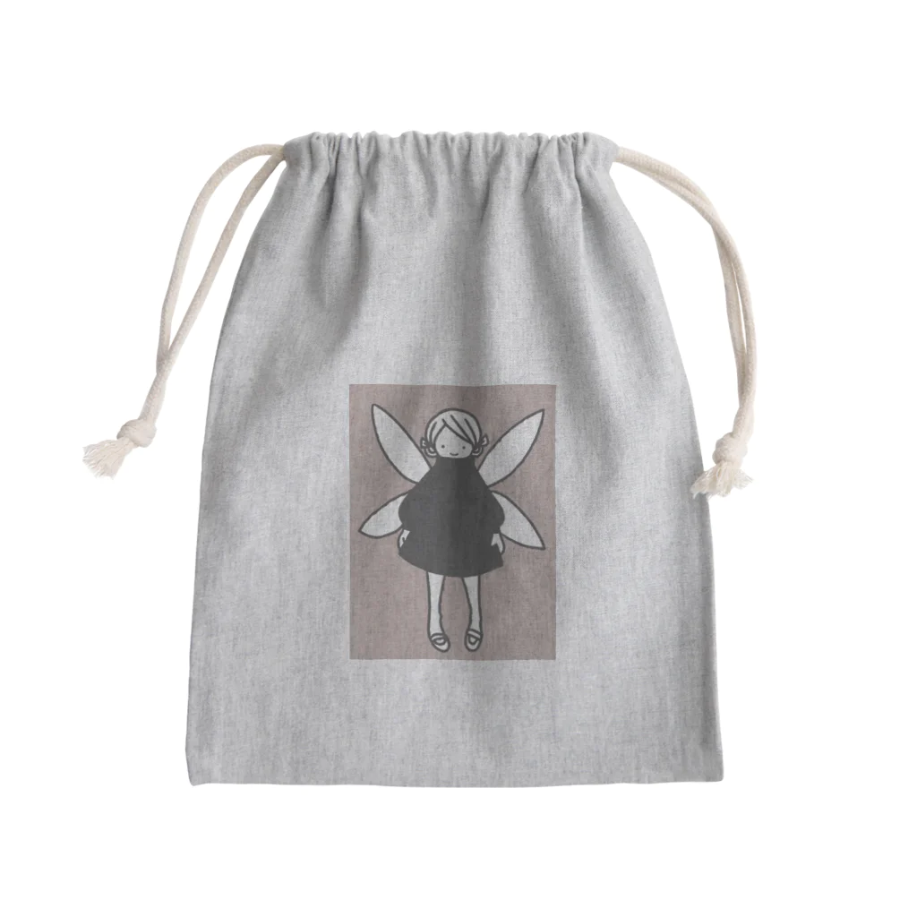 ポキポキぽっきーのふんわりレトロなフェアリー Mini Drawstring Bag