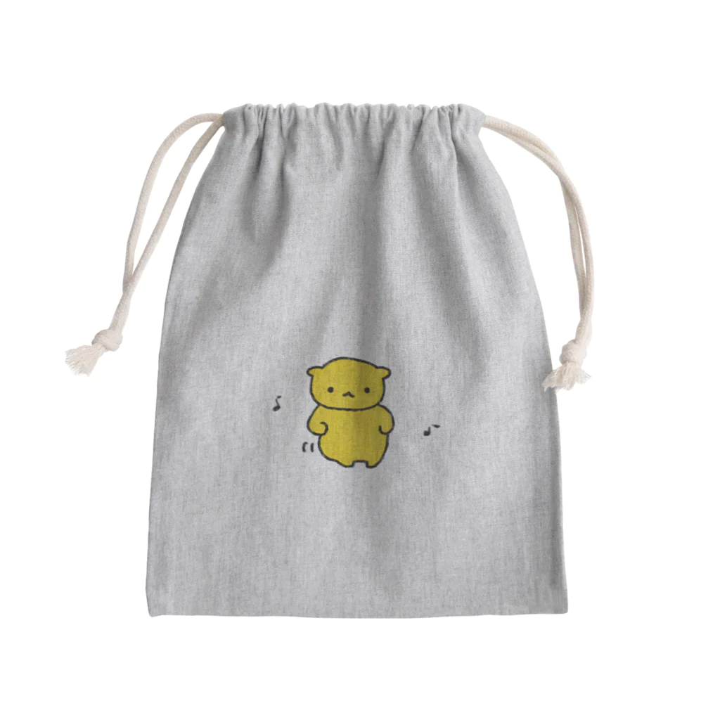 美味しいペンギンのおしりフリフリ犬 Mini Drawstring Bag