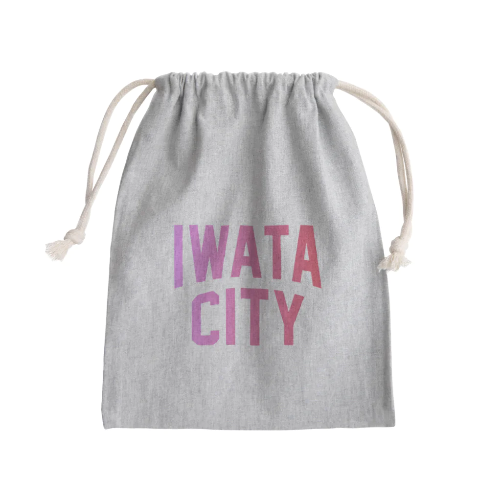 JIMOTOE Wear Local Japanの磐田市 IWATA CITY Mini Drawstring Bag