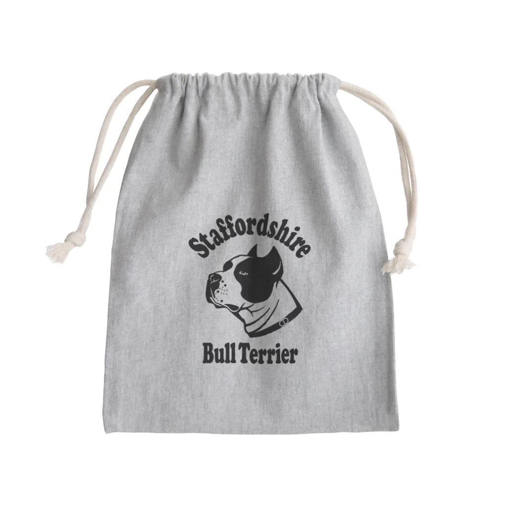 DRIPPEDのStaffordshire Bull Terrier / スタッフォードシャー・ブルテリア Mini Drawstring Bag