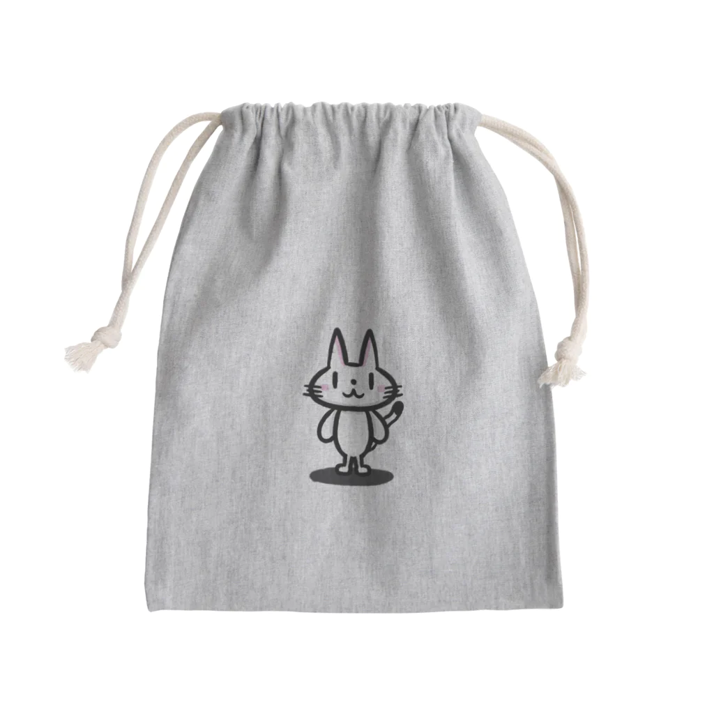 ここなつ55のゆるねこシンプル Mini Drawstring Bag