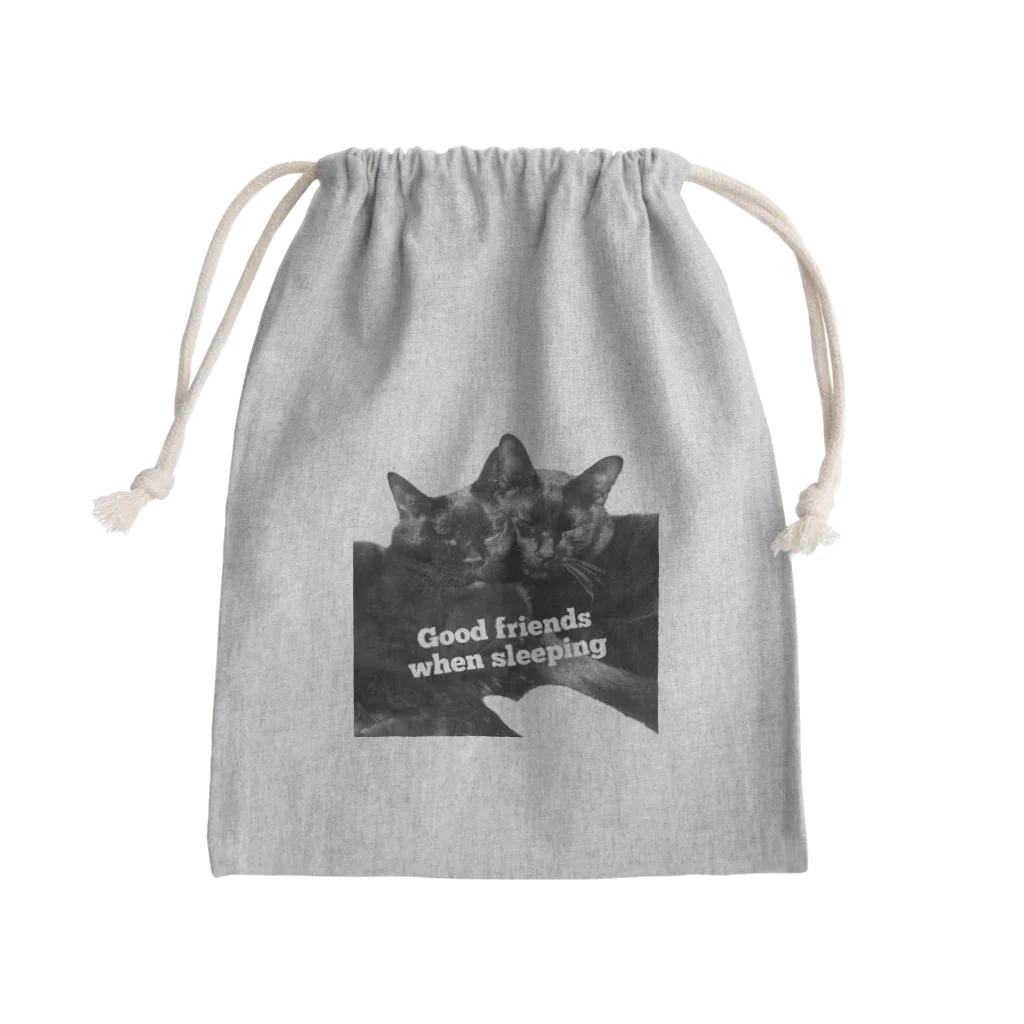 マロマロのKURONEKO Mini Drawstring Bag