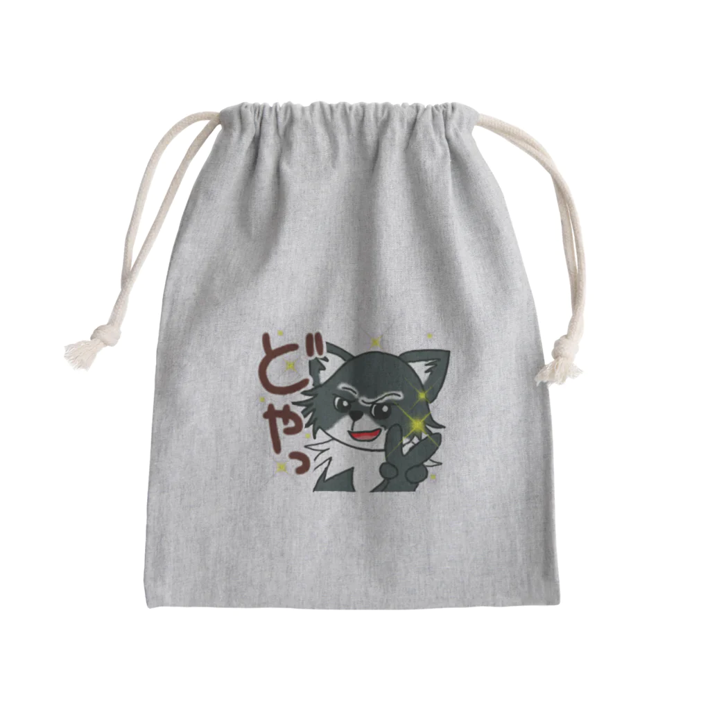 みなまりSHOPの荒ぶるチワワ Mini Drawstring Bag