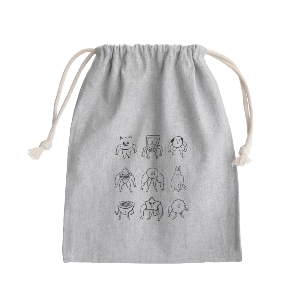 けちゃっぷごはんのお店の落書きさん、ヨーイドン Mini Drawstring Bag